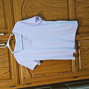 CALVIN KLEIN LADIES T SHIRT LIGHT PINK SIZE xL